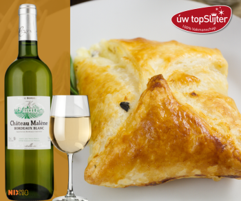 Zalm in bladerdeeg - Château Malène Bordeaux Blanc - uw topSlijter 